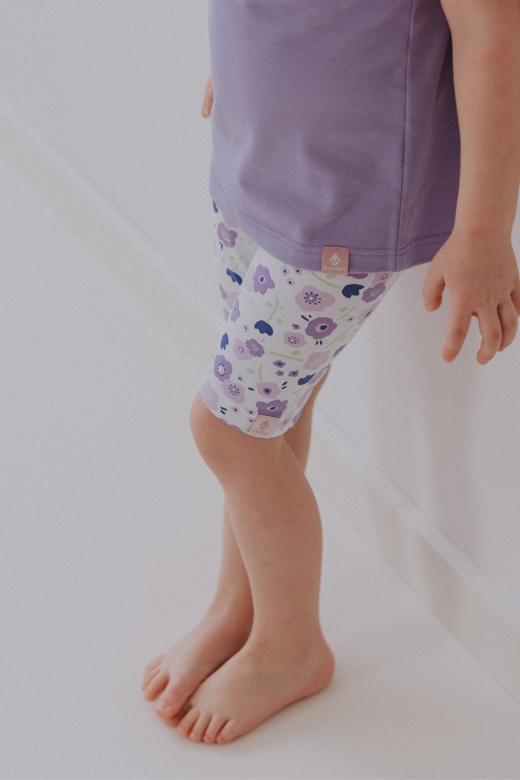 Girls' Short Leggings EMMA - Summer Flowers