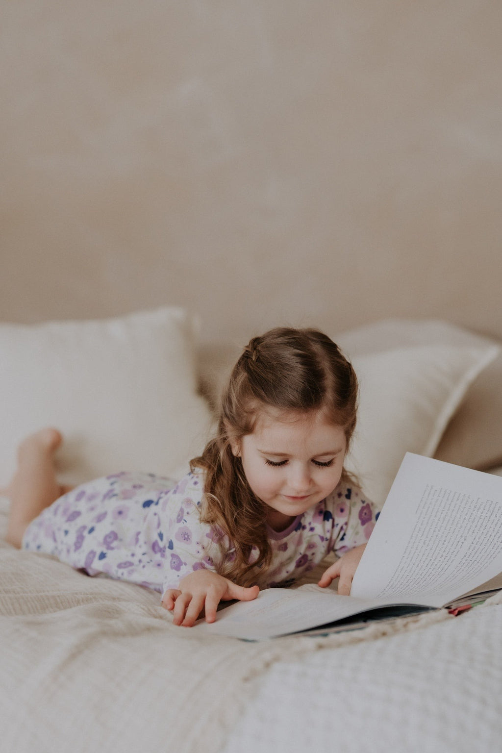 Short Pajamas For Kids BELA - Summer Flowers
